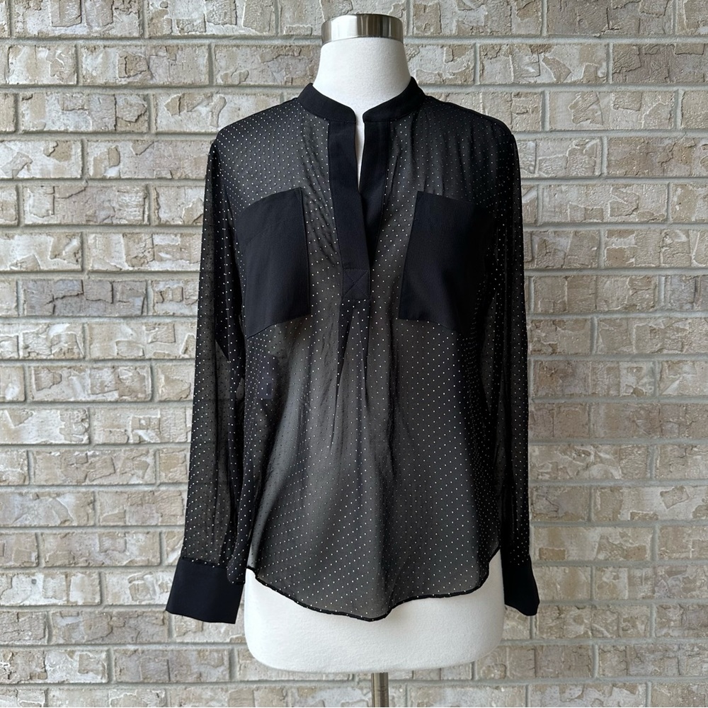 Rachel Polka Dot Blouse Size S ๐ธ - Picture 1 of 9